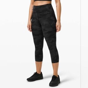 Lululemon Swift Speed HR Crop 21" Leggings - Heritage 365 Camo Deep Coal Multi